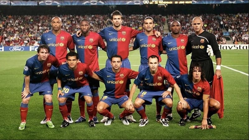 Đội hình thi đấu đầy rực rỡ của Barcelona